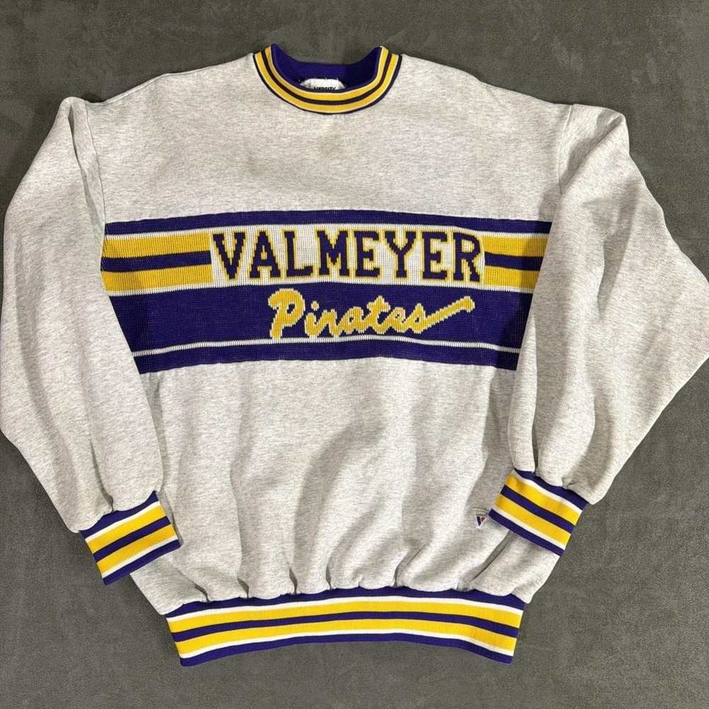 Vintage Varsity Valmeyer Pirates Sweatshirt Size Large